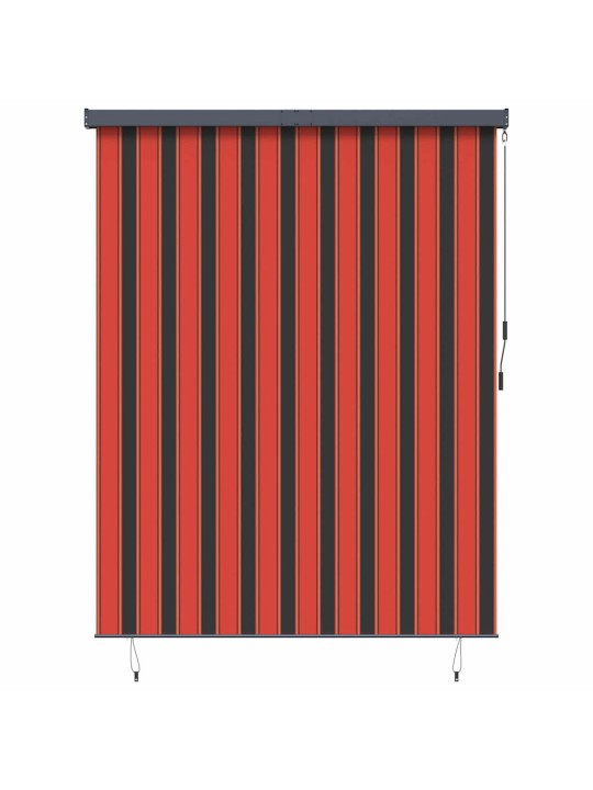 Āra ruļļu žalūzija striped oranža un brūna 200 x 250 cm audums