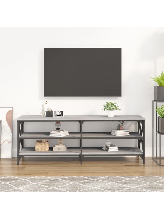 Tv skapītis, pelēks, 140x40x50 cm, inženierijas koks