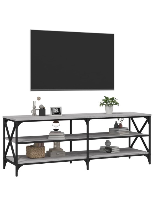 Tv skapītis, pelēks, 140x40x50 cm, inženierijas koks