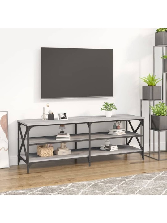 Tv skapītis, pelēks, 140x40x50 cm, inženierijas koks