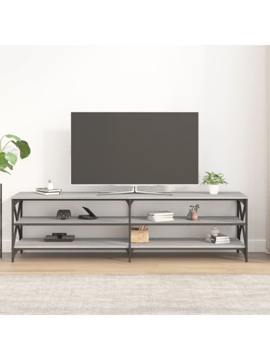 Tv skapītis, 180x40x50 cm, inženierijas koks, pelēks