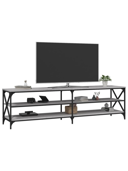 Tv skapītis, 180x40x50 cm, inženierijas koks, pelēks