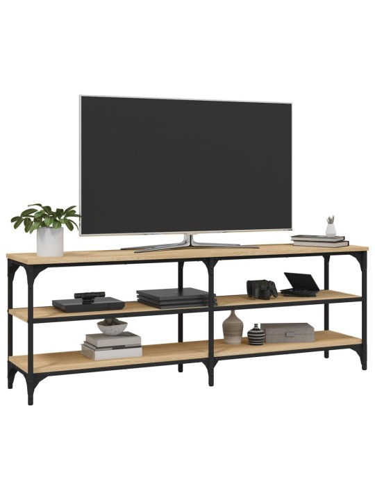 Tv skapītis, 140x30x50 cm, inženierijas koks, ozolkoka krāsa