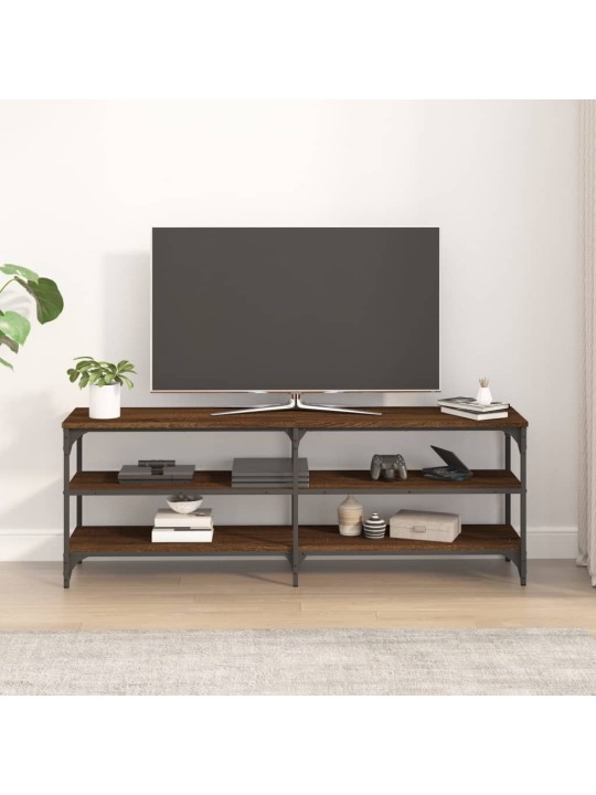 Tv skapītis, 140x30x50 cm, inženierijas koks, brūna ozolkoka