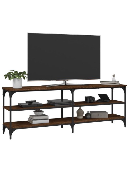 Tv skapītis, 140x30x50 cm, inženierijas koks, brūna ozolkoka