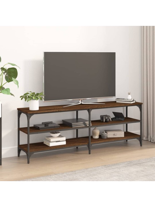 Tv skapītis, 140x30x50 cm, inženierijas koks, brūna ozolkoka
