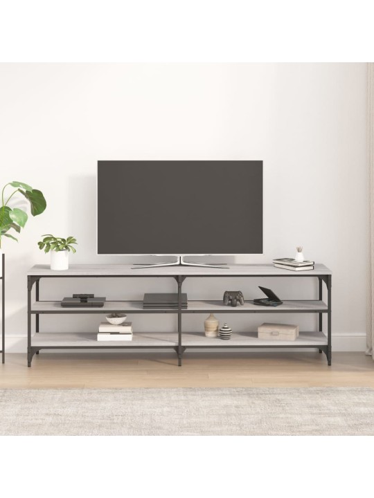 Tv skapītis, 160x30x50 cm, inženierijas koks, pelēks