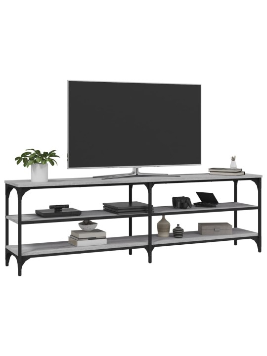 Tv skapītis, 160x30x50 cm, inženierijas koks, pelēks