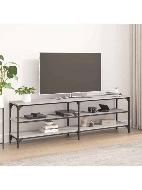 Tv skapītis, 160x30x50 cm, inženierijas koks, pelēks