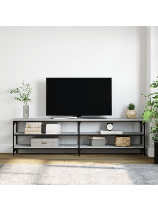 Tv skapītis, 180x30x50 cm, inženierijas koks, pelēks