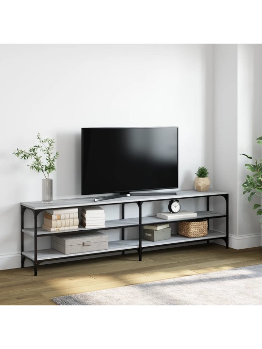 Tv skapītis, 180x30x50 cm, inženierijas koks, pelēks