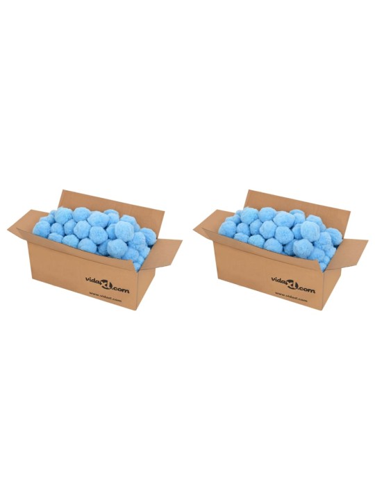 Antibakteriālas filtra bumbas, zilas, 1400 g, polietilēns