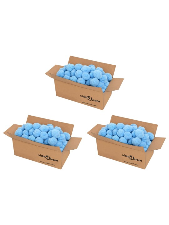 Antibakteriālas filtra bumbas, zilas, 2100 g, polietilēns