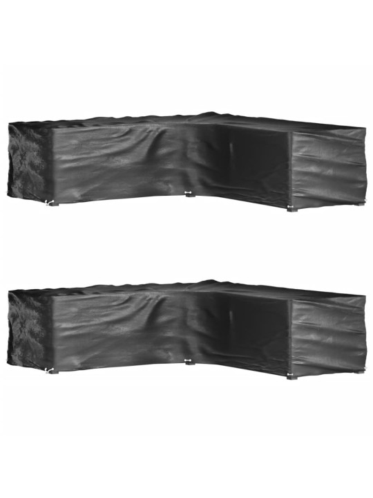 Mēbeļu pārklāji, l-forma, 2 gab., 16 gredzeni, 250x250x70 cm