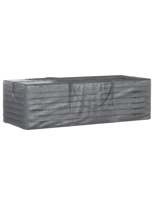 Dārza spilvenu somas, 2 gab., 135x40x55 cm, PE, melnas