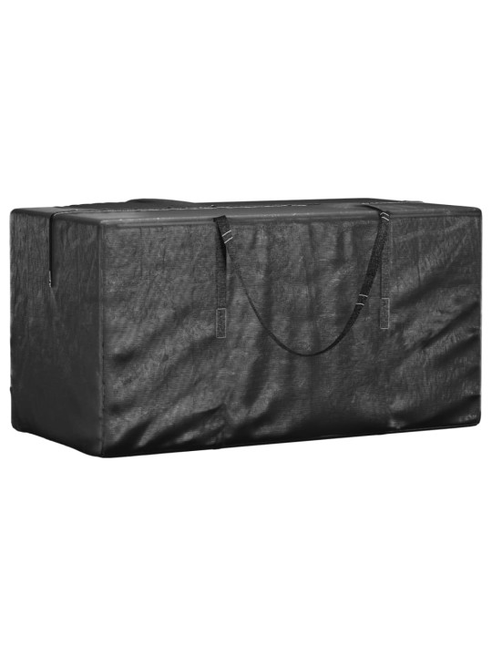 Dārza spilvenu somas, 2 gab., 150x75x75 cm, PE, melnas