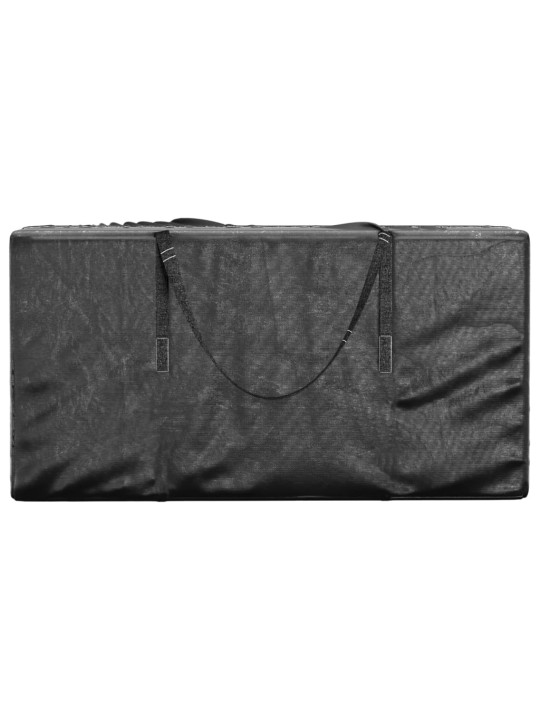 Dārza spilvenu somas, 2 gab., 150x75x75 cm, PE, melnas