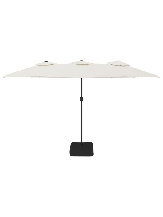 Saulessargs ar 2 jumtiņiem, 449x245 cm, smilšu balts