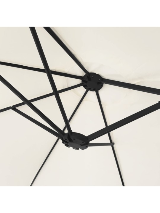 Saulessargs ar 2 jumtiņiem, 449x245 cm, smilšu balts