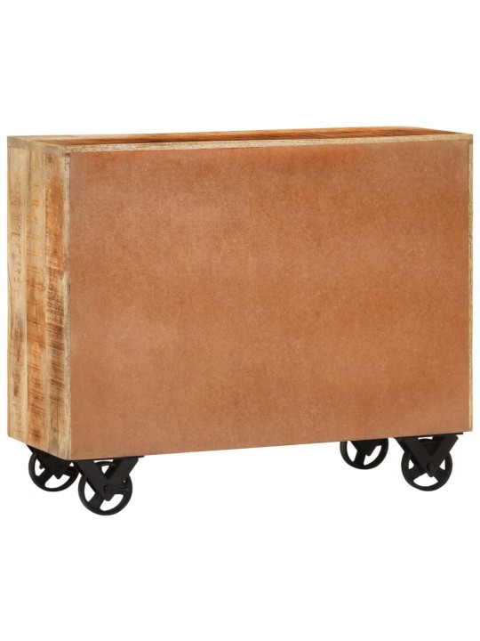Kumode ar 3 atvilktnēm, 80x30x65 cm, neapstrādāts mango koks