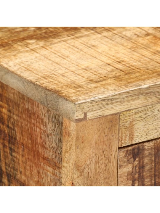 Kumode ar 3 atvilktnēm, 80x30x65 cm, neapstrādāts mango koks