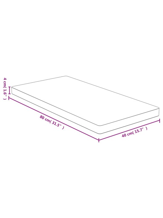 Galda virsma, 40x80x4 cm, bambuss