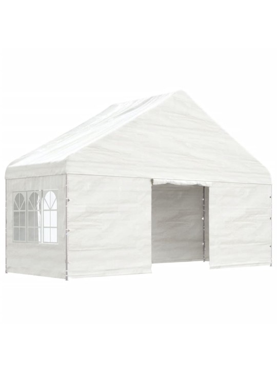 Nojume ar jumtu, balta, 11,15x5,88x3,75 m, polietilēns