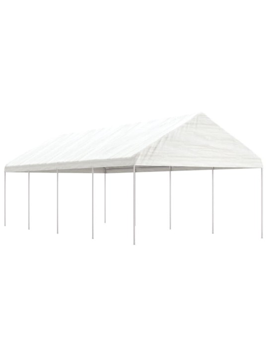 Nojume ar jumtu, balta, 8,92x4,08x3,22 m, polietilēns