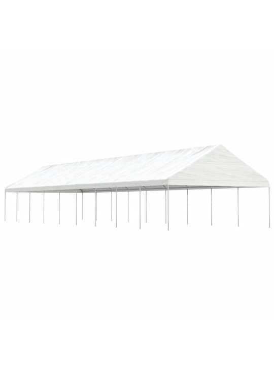 Nojume ar jumtu, balta, 20,07x5,88x3,75 m, polietilēns