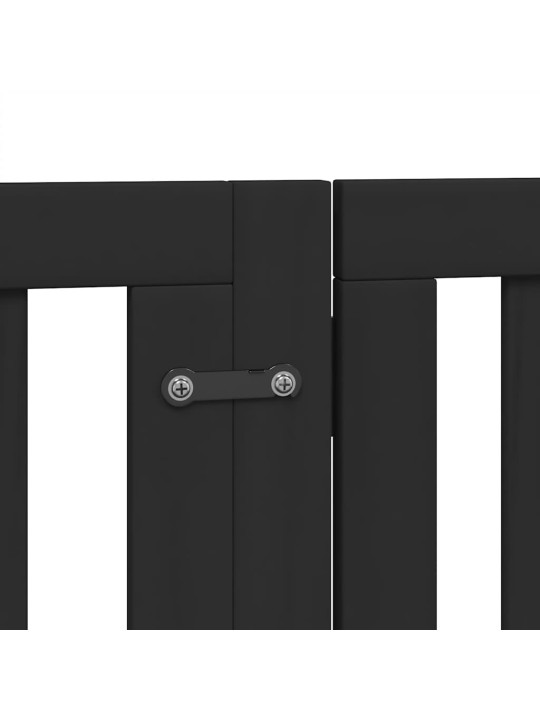 Suņu vārti ar durvīm, salokāmi, 12 paneļi, 600 cm, papeles koks
