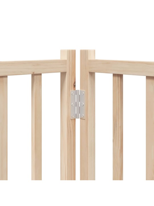 Suņu vārti ar durvīm, salokāmi, 15 paneļi, 750 cm, papeles koks
