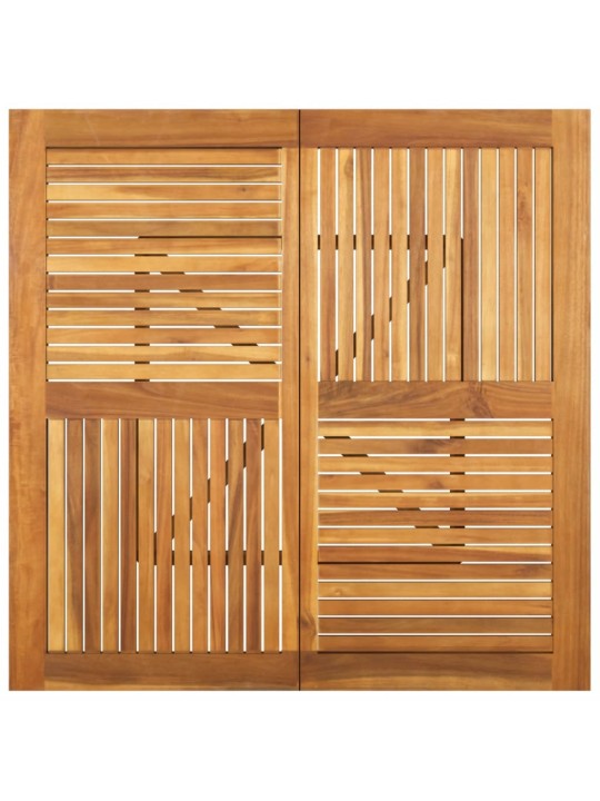 Dārza galds, 110x110x75 cm, akācijas masīvkoks