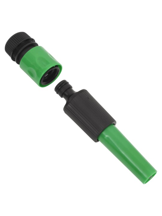 Dārza šļūtene ar savienojumiem, zaļa, 0,75", 10 m, PVC