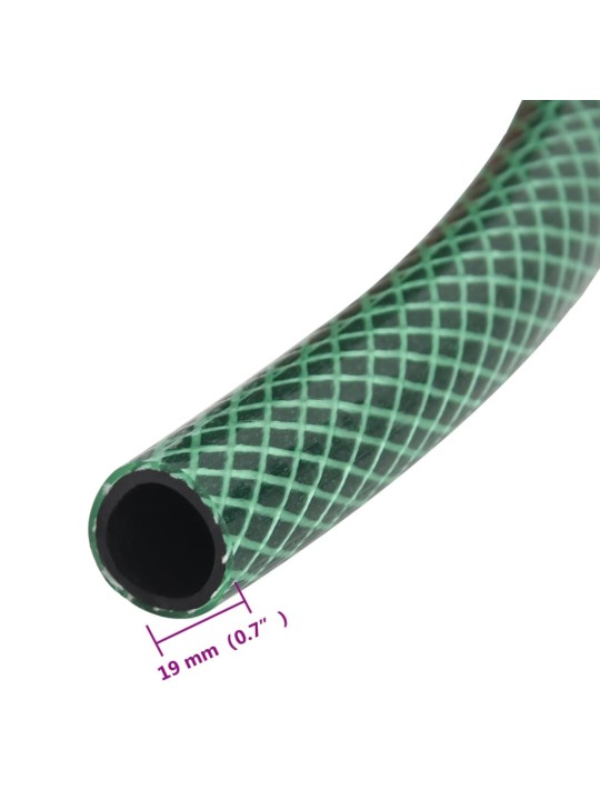 Dārza šļūtene, zaļa, 0,75", 20 m, pvc