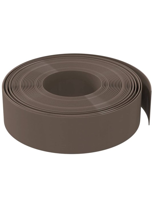 Dārza apmales, 5 gab., 10 m, 15 cm, polietilēns, brūnas