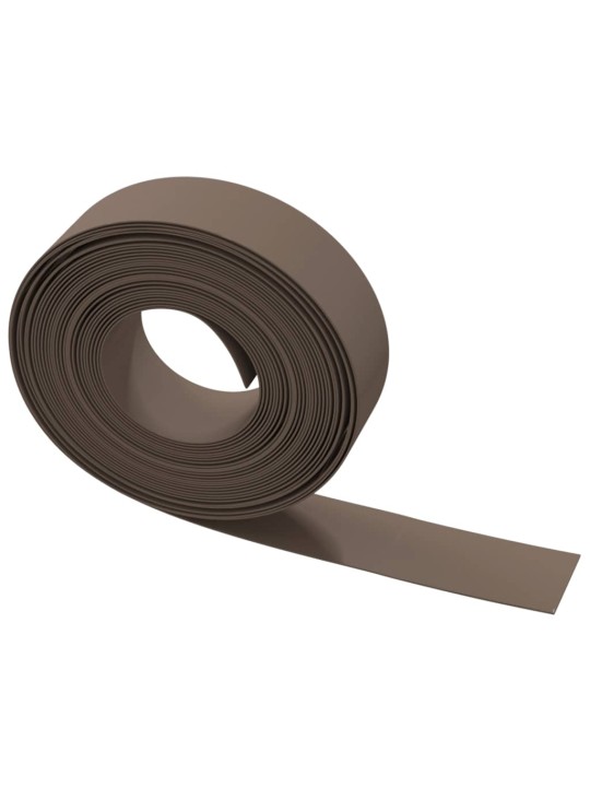 Dārza apmales, 5 gab., 10 m, 15 cm, polietilēns, brūnas