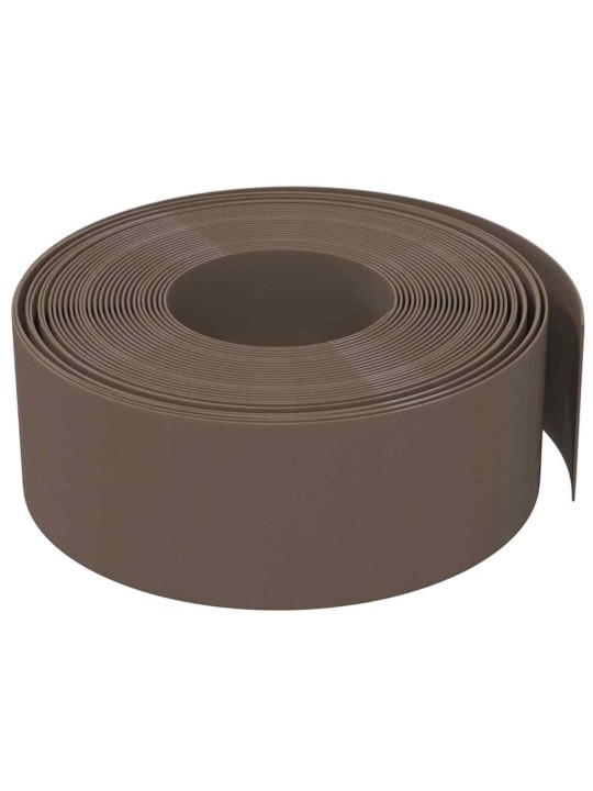 Dārza apmales, 3 gab., 10 m, 20 cm, polietilēns, brūnas