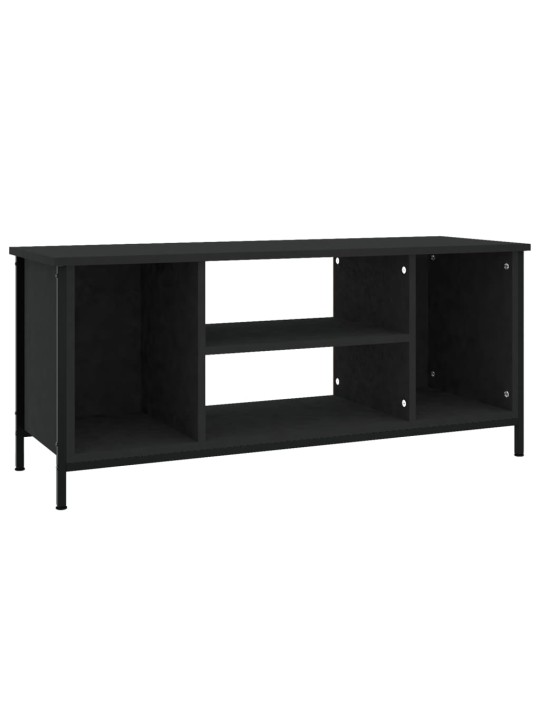 Tv skapītis, melns, 102x35x45 cm, inženierijas koks