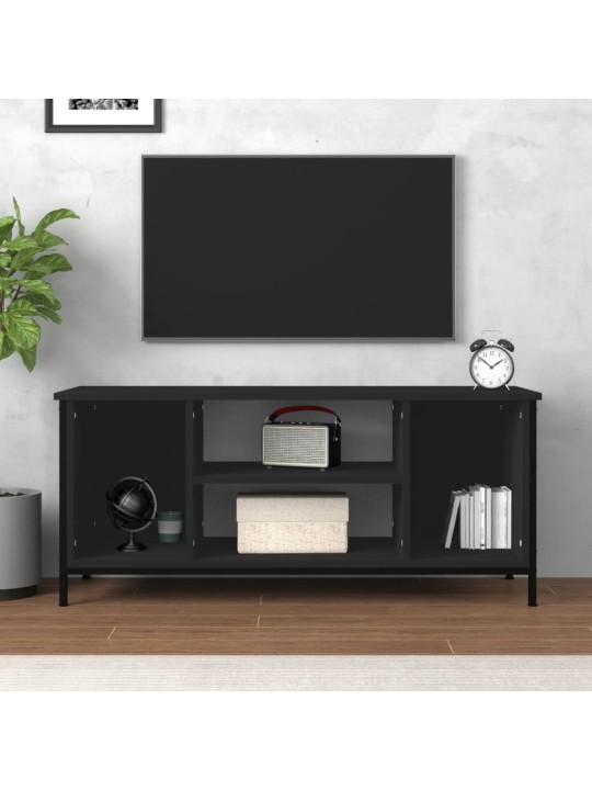 Tv skapītis, melns, 102x35x45 cm, inženierijas koks