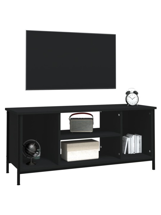 Tv skapītis, melns, 102x35x45 cm, inženierijas koks