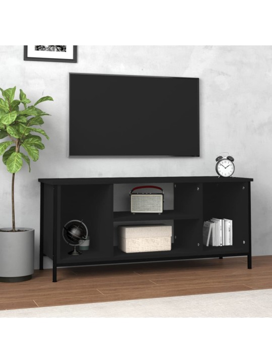 Tv skapītis, melns, 102x35x45 cm, inženierijas koks