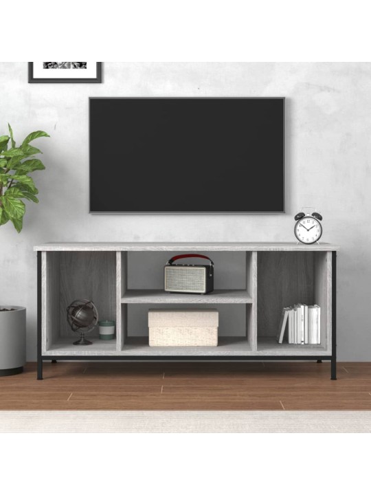 Tv skapītis, 102x35x45 cm, inženierijas koks, pelēka ozolkoka