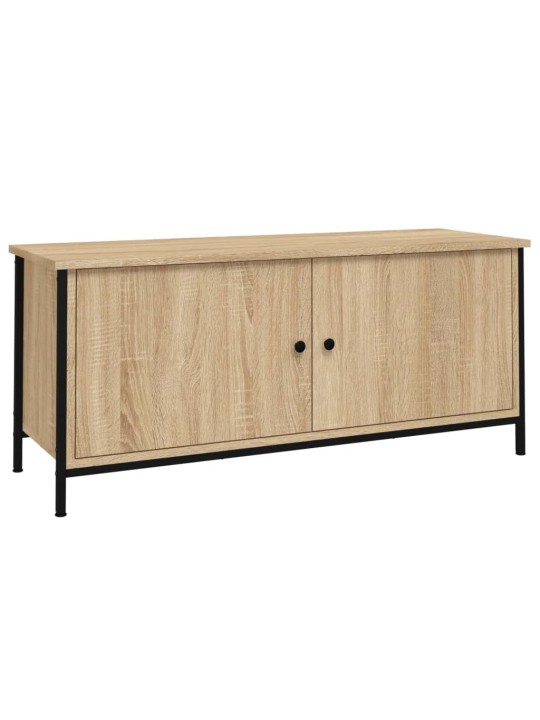 Tv skapītis ar durvīm, ozola, 102x35x45 cm, inženierijas koks