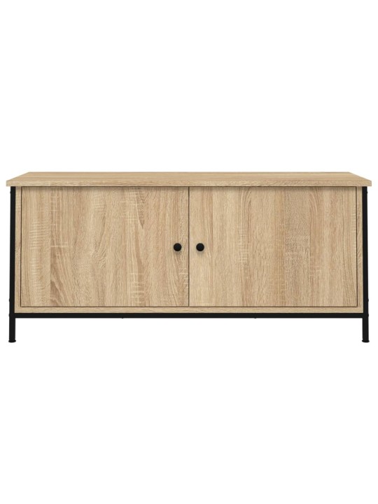 Tv skapītis ar durvīm, ozola, 102x35x45 cm, inženierijas koks