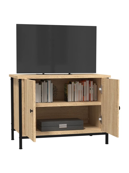 Tv skapītis ar durvīm, ozola, 60x35x45 cm, inženierijas koks