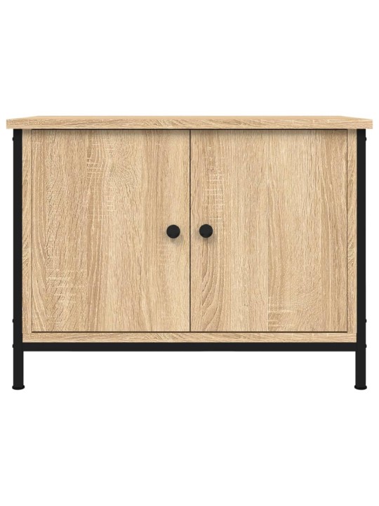 Tv skapītis ar durvīm, ozola, 60x35x45 cm, inženierijas koks