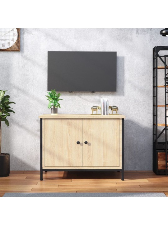Tv skapītis ar durvīm, ozola, 60x35x45 cm, inženierijas koks