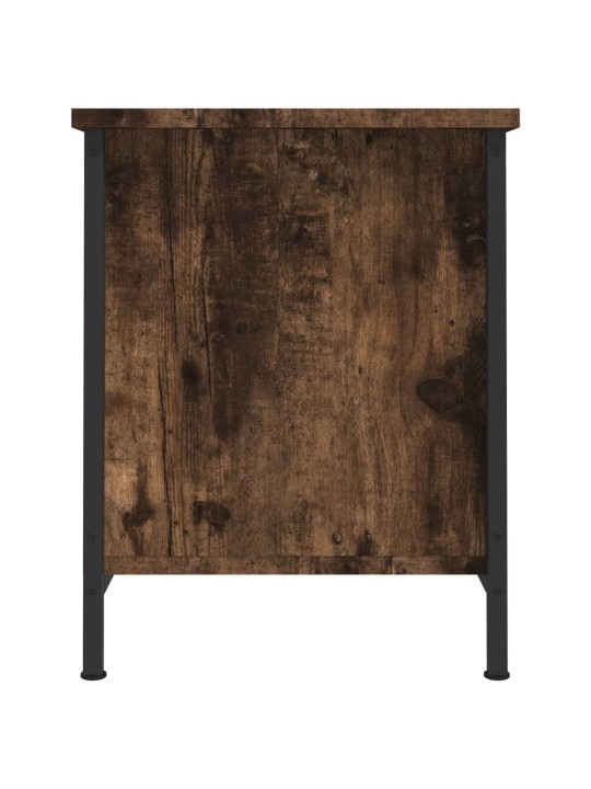 Tv skapītis ar durvīm, 60x35x45 cm, koks, kvēpināta ozola