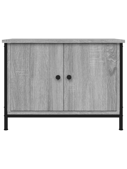 Tv skapītis ar durvīm, 60x35x45 cm, inženierijas koks, pelēks