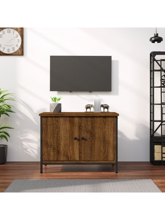 Tv skapītis ar durvīm, ozola, 60x35x45 cm, inženierijas koks